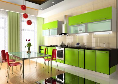 Modern interior of kitchen