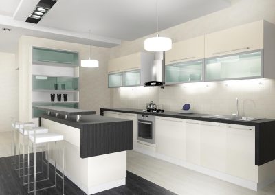 Modern interior of kitchen