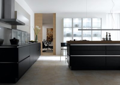 Modern luxury kitchen and dining room interior