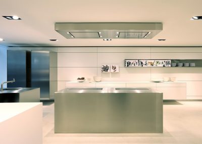 Modern luxury kitchen and dining room interior