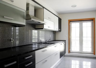 Interior of modern kitchen in a new apartment
