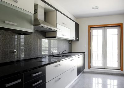 Interior of modern kitchen in a new apartment